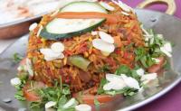 Vegetable biryani + mix vegetable raita (1/2)