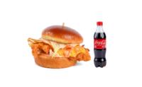 Chickenburger + Coca-Cola