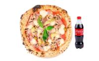 Pizza Capricciosa + Coca Cola