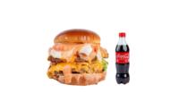 Burger Walmary  s krompirčkom + Coca-Cola 0.5 l