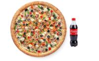 Pizza Vegi + Coca-Cola